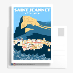Carte Postale ''Saint-Jeannet, le Baou''