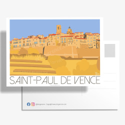 Carte Postale ''Saint-Paul-de-Vence en Eté''