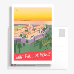 Carte Postale ''Saint-Paul-de-Vence, Le village''
