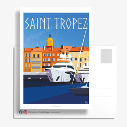 Carte Postale ''Saint-Tropez, le Port''