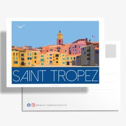 Carte Postale ''Saint-Tropez, La Ponche et BB''