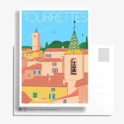 Carte Postale ''Tourrettes var''