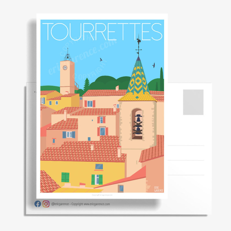 Carte Postale ''Tourrettes var''