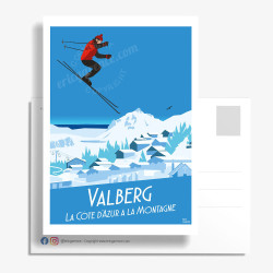 Carte Postale ''Valberg''