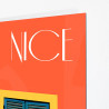 Tableau sur Aluminium " Le Vieux Nice et le Roi du Carnaval"