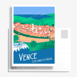 Carte Postale ''Vence, cité d'art''