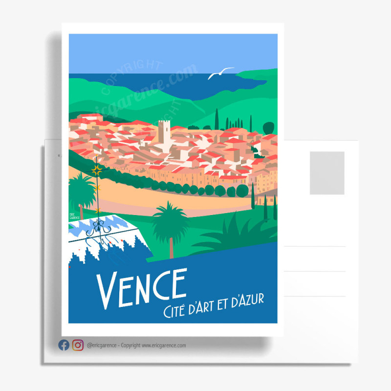 Postcard ''Vence, cité d'art'' Postcard ''Vence, cité d'art''
