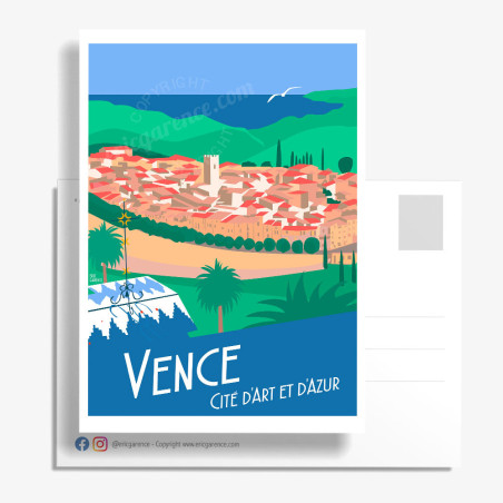 Carte Postale ''Vence, cité d'art''