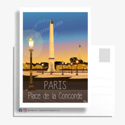 Carte Postale ''Paris, Place de la Concorde''