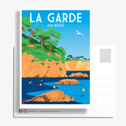 Carte Postale ''La Garde, Anse Magaud''