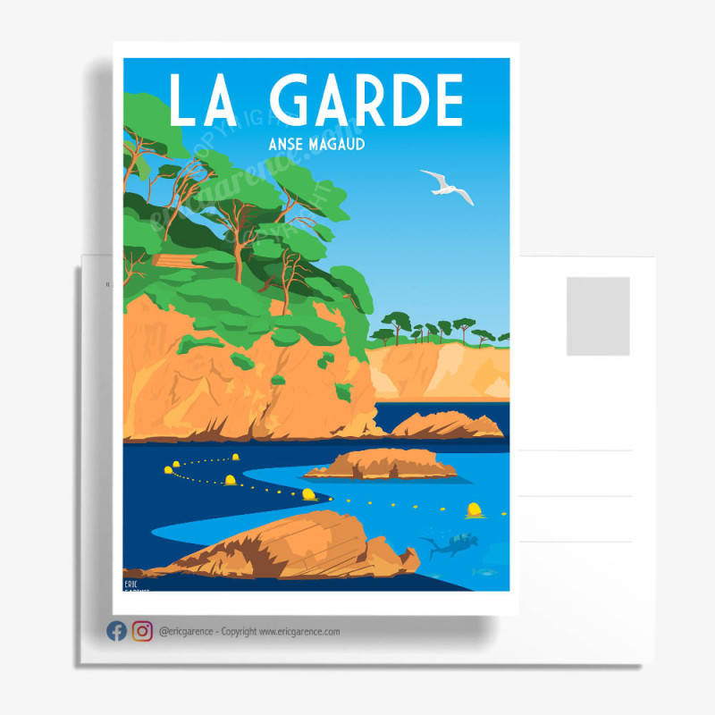Carte Postale ''La Garde, Anse Magaud'' Carte Postale ''La Garde, Anse Magaud''