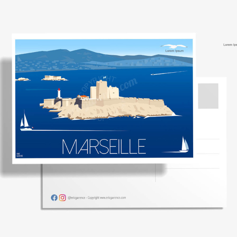 Carte Postale ''Marseille, Le Chateau d'if'' Carte Postale ''Marseille, Le Chateau d'if''