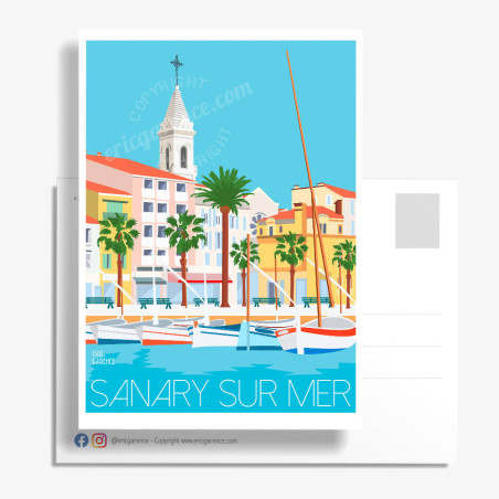 Postcard ''Le Port de Sanary-sur-Mer''