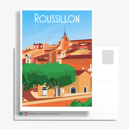 Carte Postale ''Roussillon, Le village''