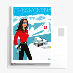 Carte Postale ''Crans-Montana''
