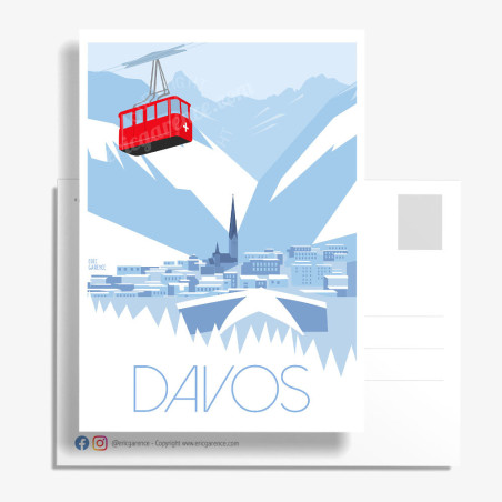 Carte Postale ''Davos''