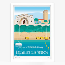 Affiche d'art signée à la main par Eric Garence ""