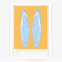 Hand signed art poster "La cigale, La provence" by Eric Garence