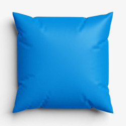 Coussin "Nos 2 chaises bleues" par Eric Garence