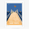 Hand signed art poster "Sea, Sex and Sun in Tahiti Beach" by Eric Garence