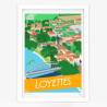 Affiche d'art signée à la main par Eric Garence "Loyettes"