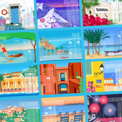 Calendrier 2025 illustré par Eric Garence