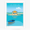 Affiche d'art signée à la main par Eric Garence "Bretagne, Morbihan"