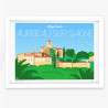 Affiche d'art signée à la main par Eric Garence "Auribeau-sur-Siagne"