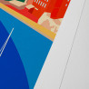 Affiche d'art signée à la main par Eric Garence ''Villefranche-sur-Mer''