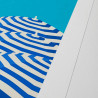 Affiche d'art signée à la main par Eric Garence "La Plage, Côte d'Azur"