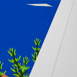 Affiche d'art signée à la main par Eric Garence ''Esterel, la route des calanques''