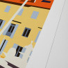Affiche d'art signée à la main par Eric Garence "Saint-Tropez, le Port"