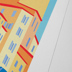 Affiche d'art signée à la main par Eric Garence "Contes"